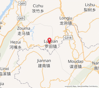 Map of Luotian, Chongqing