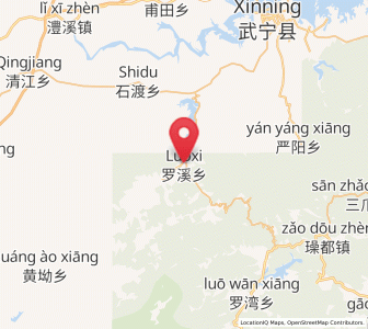 Map of Luoxi, Jiangxi