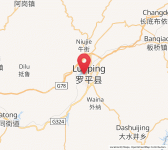 Map of Luoxiong, Yunnan