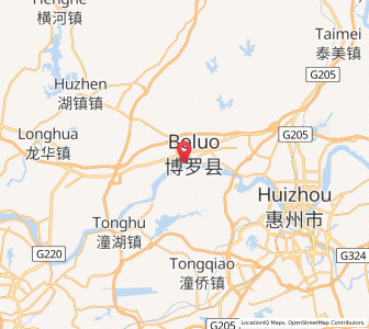 Map of Luoyang, Guangdong