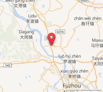 Map of Luozhen, Jiangxi