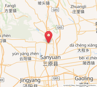 Map of Luqiao, Shaanxi