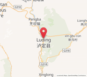 Map of Luqiao, Sichuan