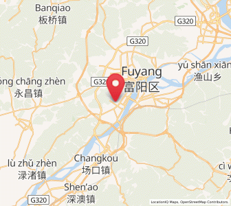 Map of Lushan, Zhejiang