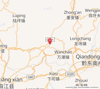 Map of Lushan, Guizhou