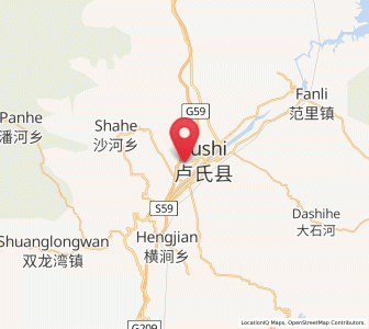 Map of Lushi Chengguanzhen, Henan