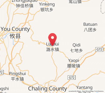 Map of Lushui, Hunan