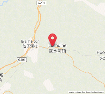 Map of Lushuihe, Jilin