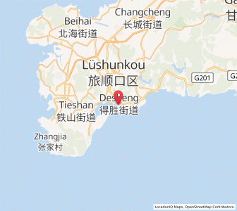 Map of Lüshun, Liaoning