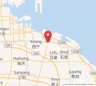 Map of Lüsigang, Jiangsu