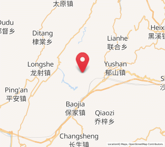 Map of Lutang, Chongqing