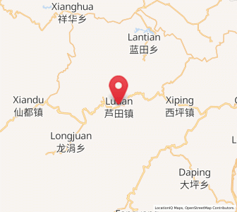 Map of Lutian, Fujian