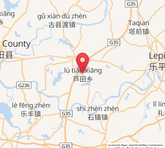 Map of Lutianxiang, Jiangxi