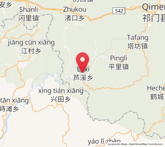 Map of Luxi, Anhui