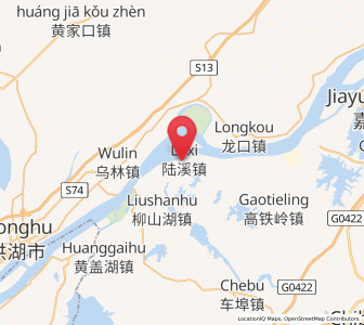 Map of Luxi, Hubei
