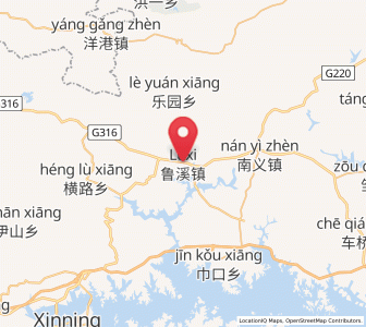 Map of Luxi, Jiangxi