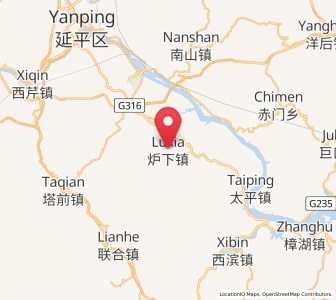 Map of Luxia, Fujian
