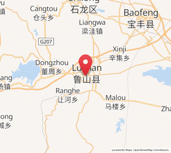 Map of Luyang, Henan