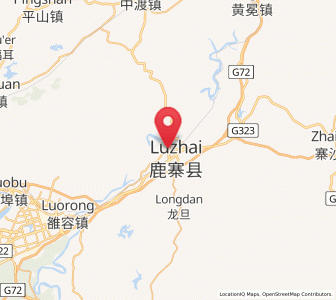 Map of Luzhai, Guangxi