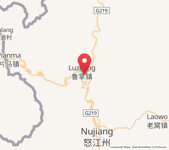 Map of Luzhang, Yunnan