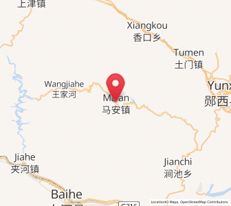 Map of Ma’an, Hubei
