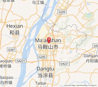 Map of Ma’anshan, Anhui