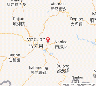 Map of Mabai, Yunnan
