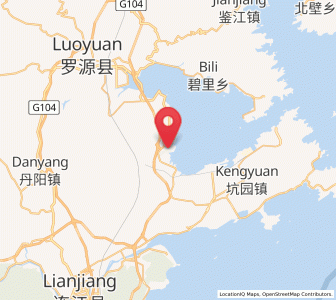 Map of Mabi, Fujian