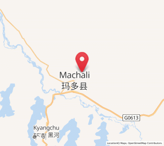 Map of Machali, Qinghai