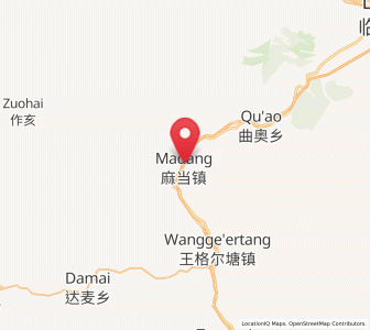 Map of Madang, Gansu