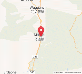 Map of Madao, Shaanxi