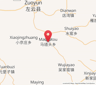 Map of Madaotou, Shanxi