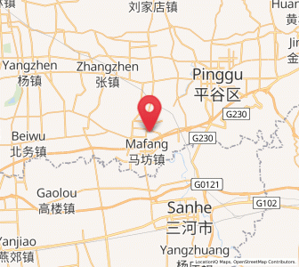 Map of Mafang, Beijing