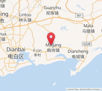 Map of Magang, Guangdong