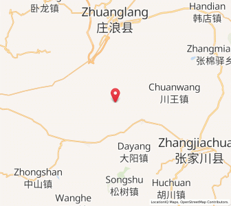 Map of Maguan, Gansu