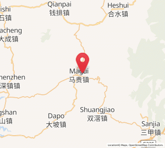 Map of Magui, Guangdong