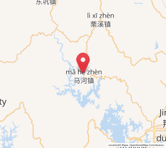 Map of Mahe, Hubei
