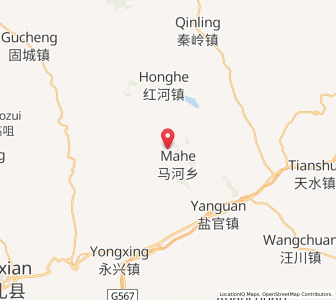 Map of Mahe, Gansu