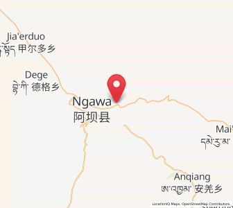 Map of Maikun, Sichuan