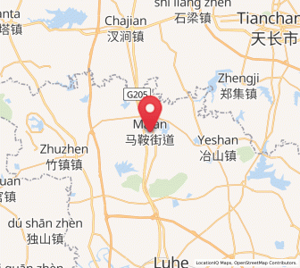 Map of Maji, Jiangsu