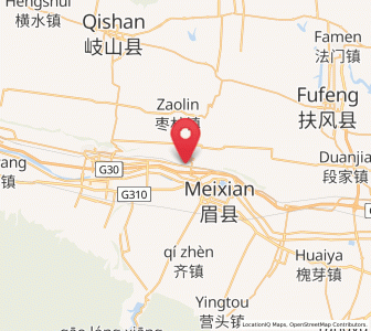 Map of Majia, Shaanxi