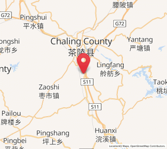 Map of Majiang, Hunan