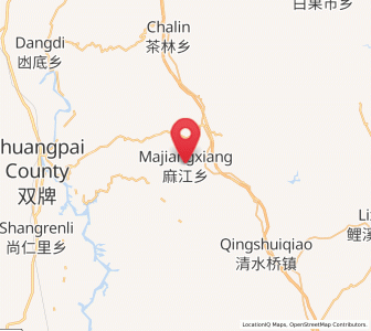Map of Majiang, Hunan