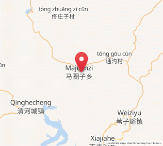 Map of Majuanzi, Liaoning