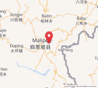 Map of Mali, Yunnan