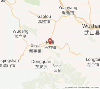 Map of Mali, Gansu
