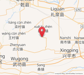 Map of Malian, Shaanxi