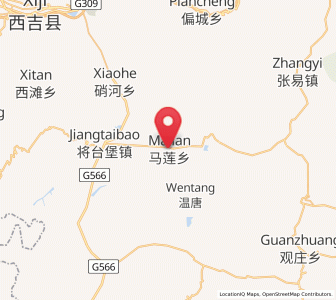 Map of Malianchuan, Ningxia Hui Autonomous Region