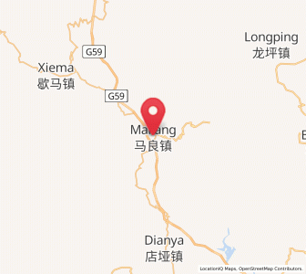 Map of Maliang, Hubei