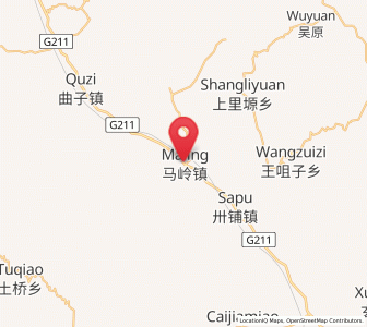 Map of Maling, Gansu